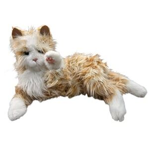 Joy For All Companion Pet Cat Realistic Lifelike - WORKS - Orange White 15"